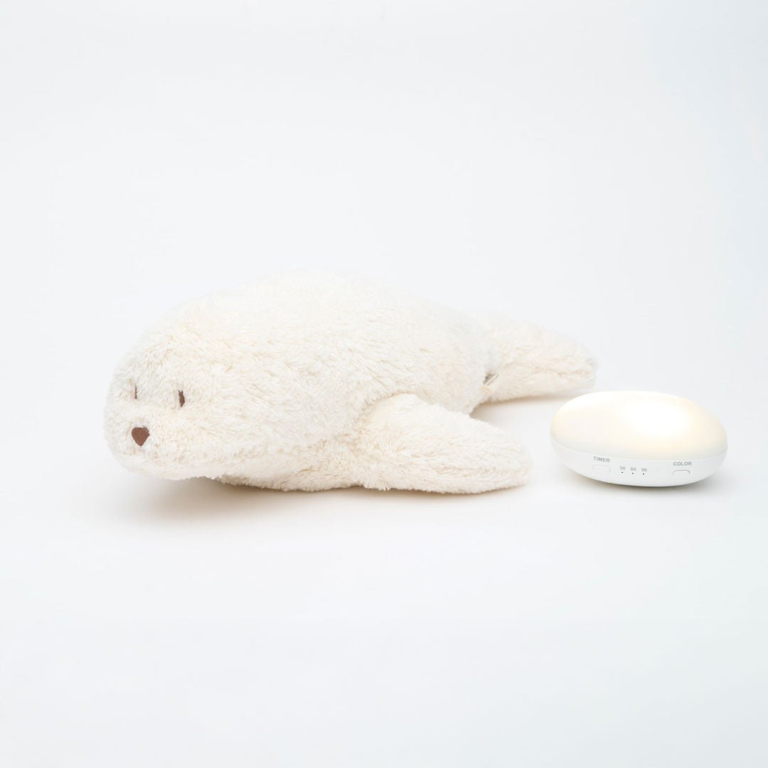 Moonie Robbe 2.0 Organic Nachtlicht, Einschlafhilfe &amp; Kuscheltier - Polar - little something