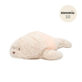 Moonie Robbe 2.0 Organic Nachtlicht, Einschlafhilfe & Kuscheltier - Sand - little something