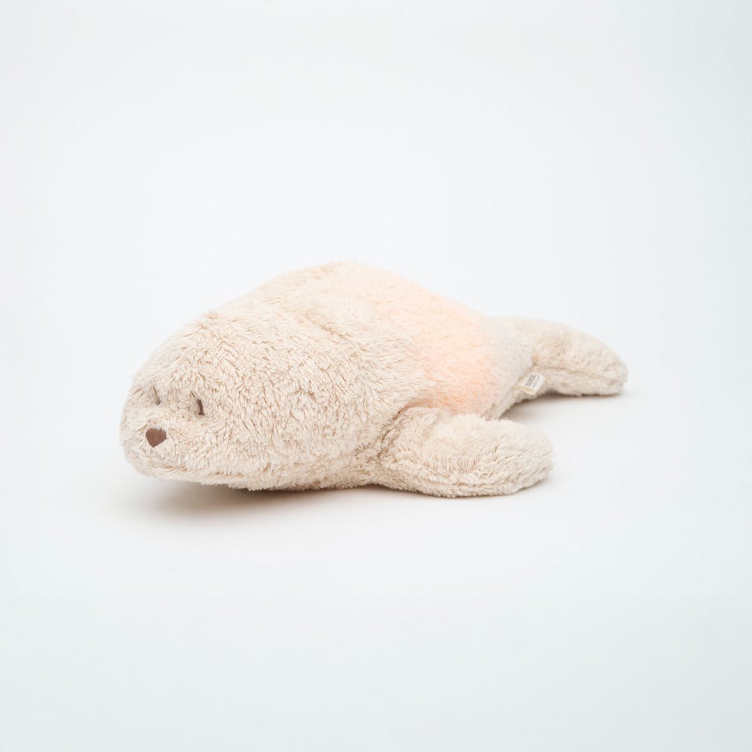 Moonie Robbe 2.0 Organic Nachtlicht, Einschlafhilfe &amp; Kuscheltier - Sand - little something