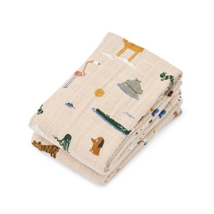Mulltuch &quot;Lewis Around The World&quot; 2er Set - little something