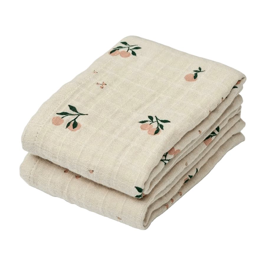 Mulltuch Set "Lewis" Peach/Sea Shell Mix - little something