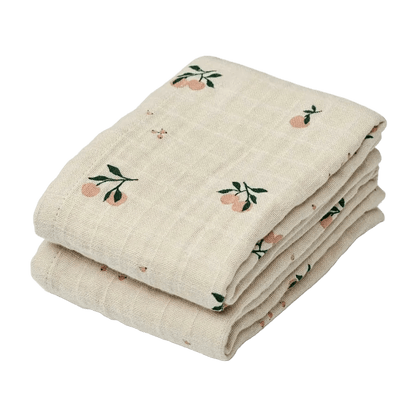 Mulltuch Set "Lewis" Peach/Sea Shell Mix - little something