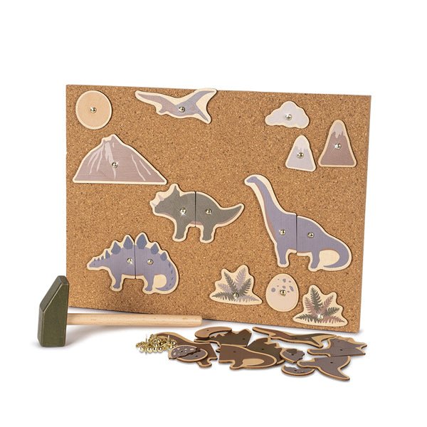 Pinnwand &quot;Cork Hammer Game Dino&quot; - little something