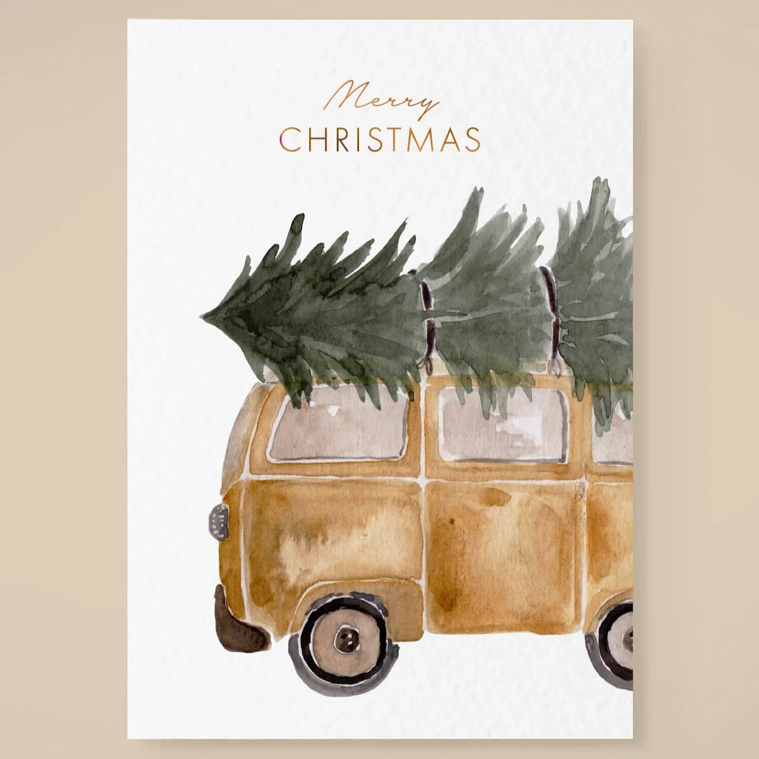 Postkarte Van "merry christmas" - little something