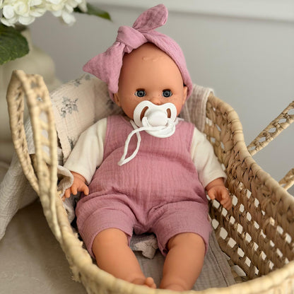 Puppe 36cm Sonia Mira sprechend mit Schlafaugen, Schnuller und Kleidung - little something