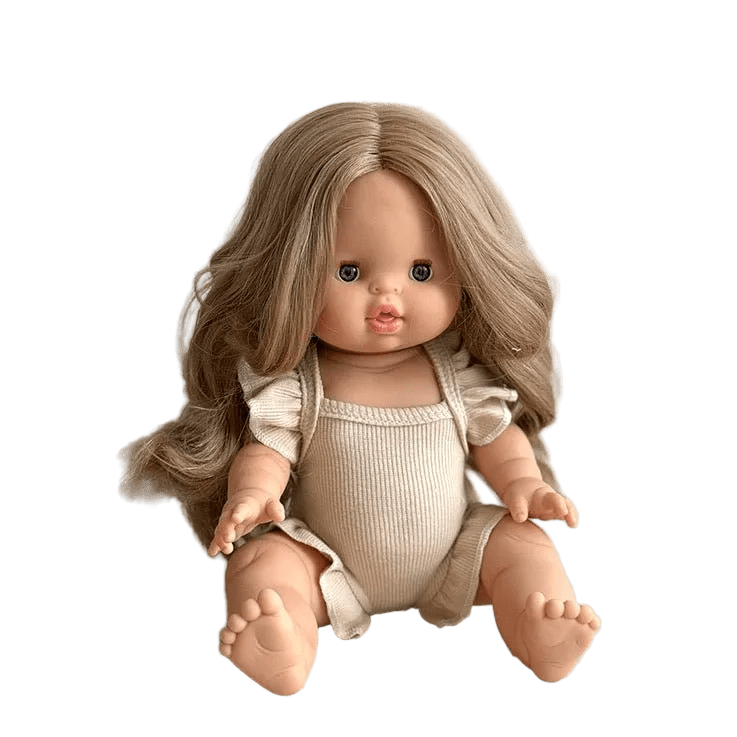 Puppe "Alienor" 34cm mit blonden langen Haaren und blauen Augen - little something