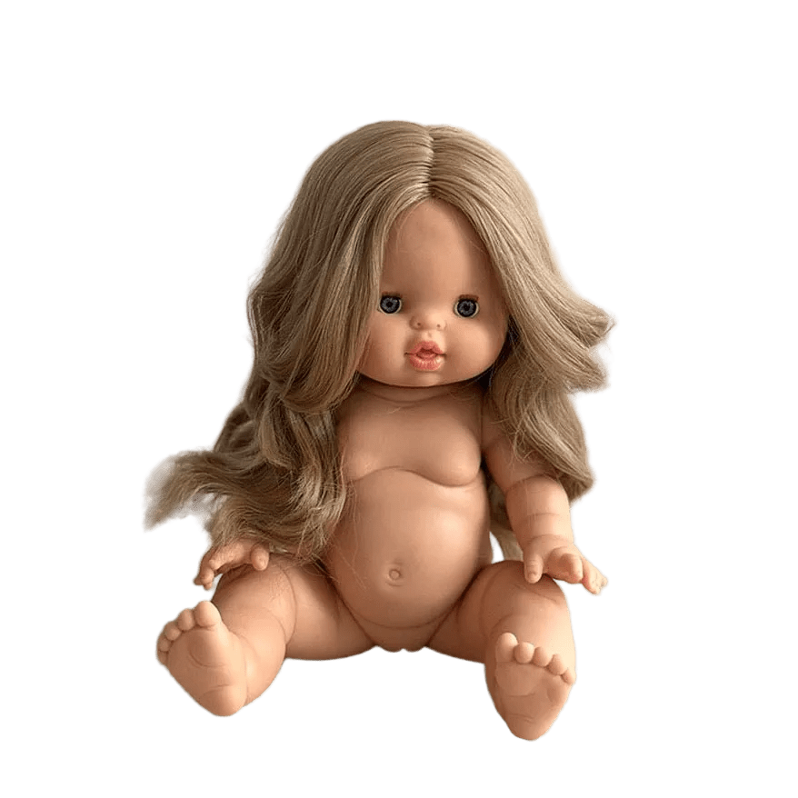 Puppe "Alienor" 34cm mit blonden langen Haaren und blauen Augen - little something