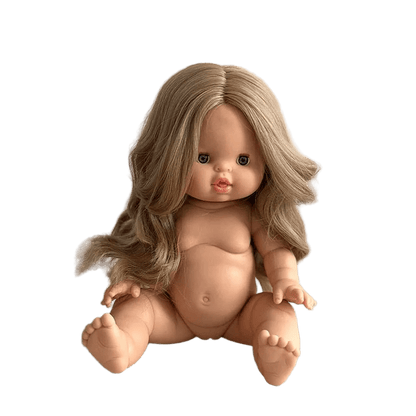 Puppe "Alienor" 34cm mit blonden langen Haaren und blauen Augen - little something