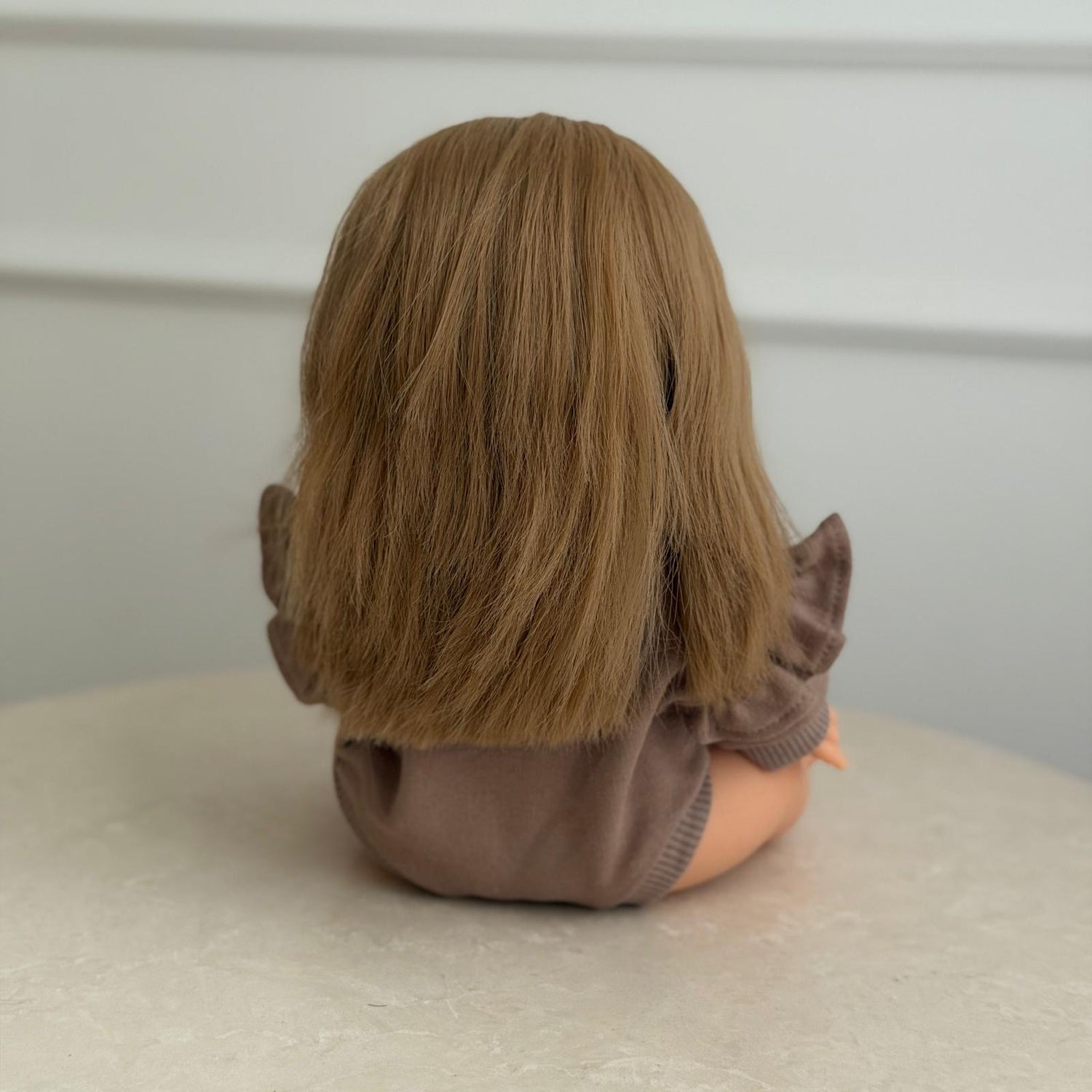 Puppe "Nina" 34cm mit blonden langen Haaren und Pony sowie blauen Augen - little something