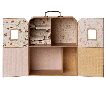 Puppenhaus &quot;SuitCasa&quot; - Kleine Schwester und Bruder Maus - little something