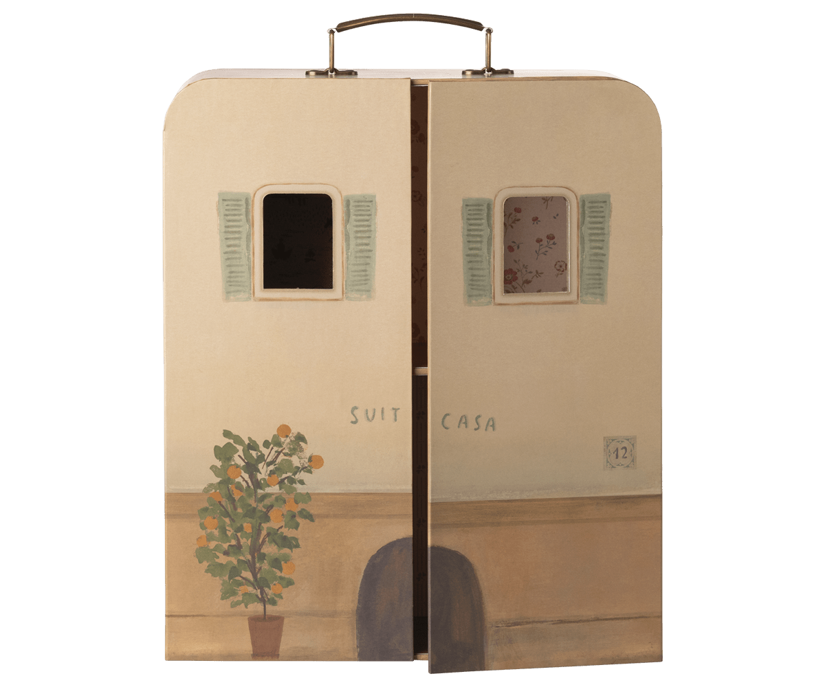Puppenhaus &quot;SuitCasa&quot; - Kleine Schwester und Bruder Maus - little something