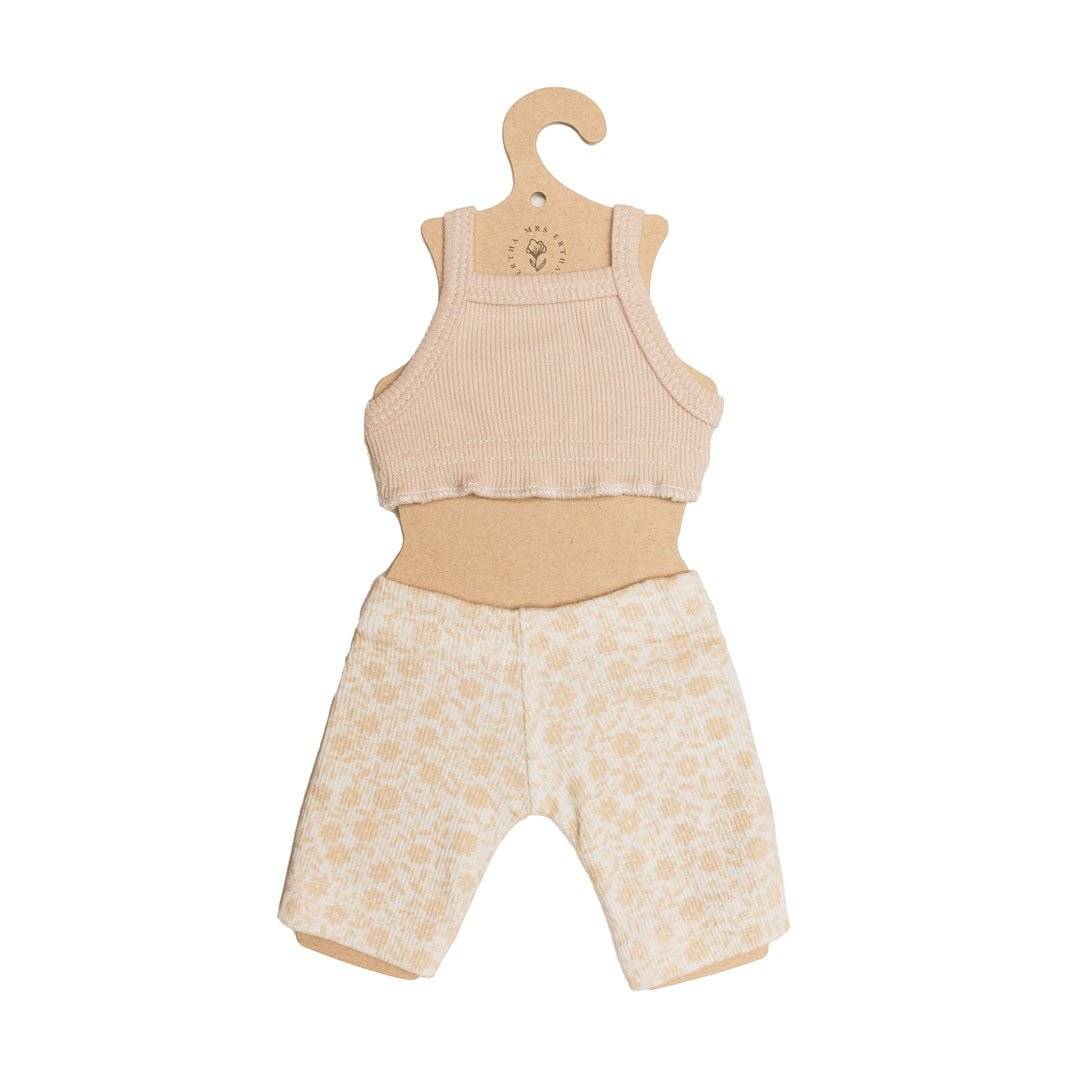 Puppenkleidung Leggings &amp; Trägertop &quot;Leggins Bouquet&quot; - little something
