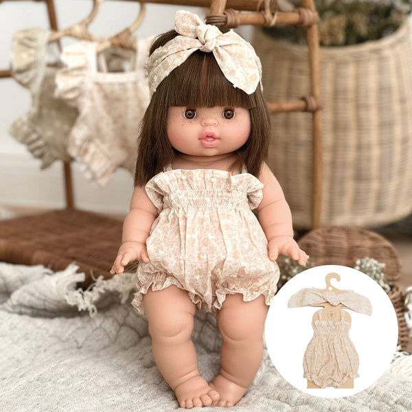 Puppenkleidung Romper & Haarband Set "Ballon Bouquet " - little something