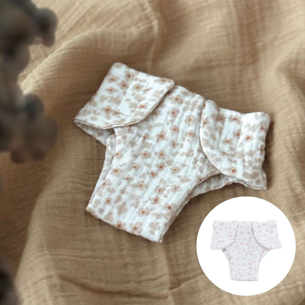 Puppenwindel Musselin little flower - little something