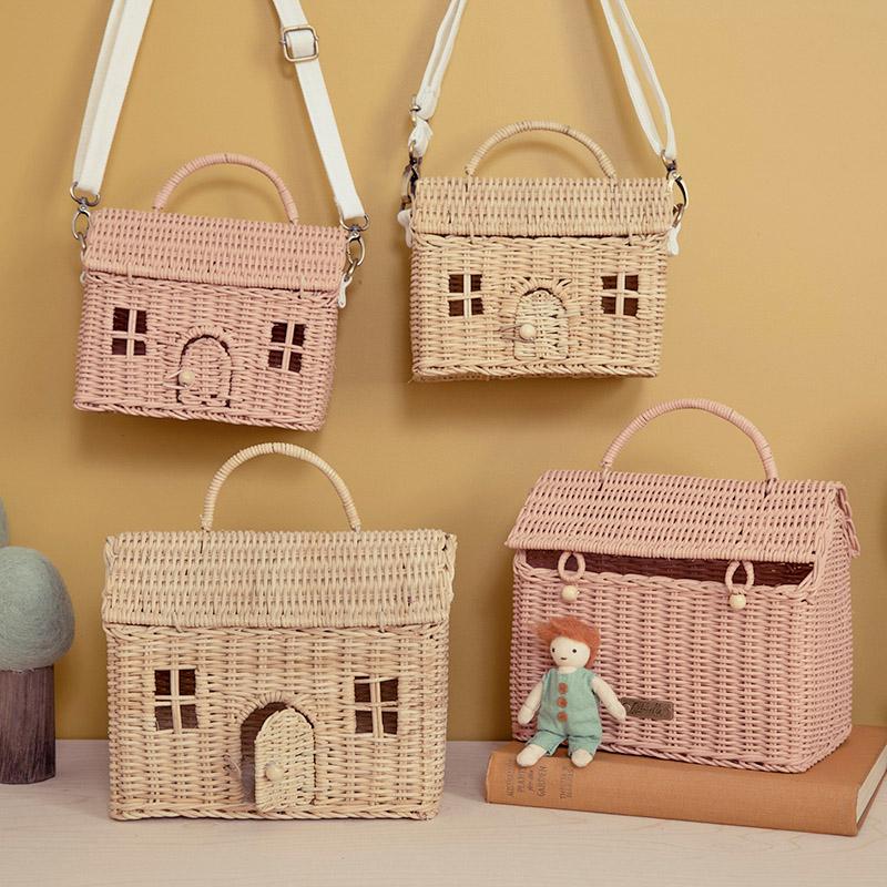 Rattan Casa Bag Rose - little something