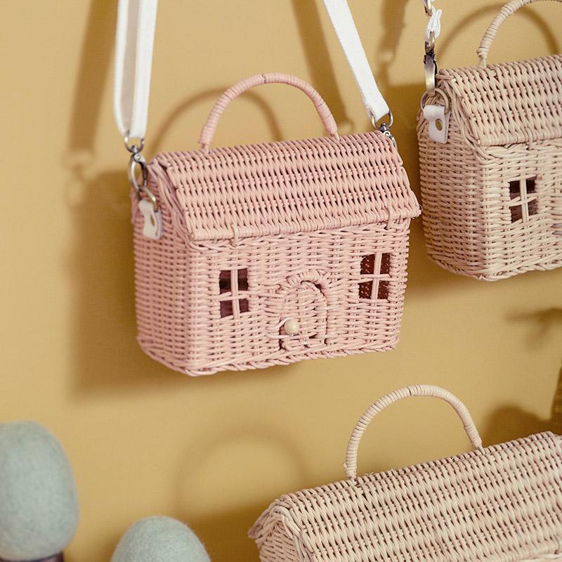 Rattan Casa Bag Rose - little something