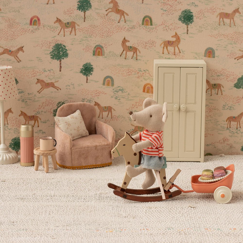 Schaukelpferd, Maus - Gepunktet - little something