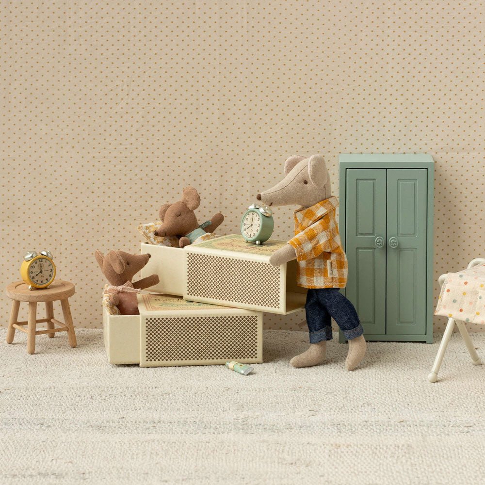 Schläfrige Babymaus in Matchbox - Rose - little something