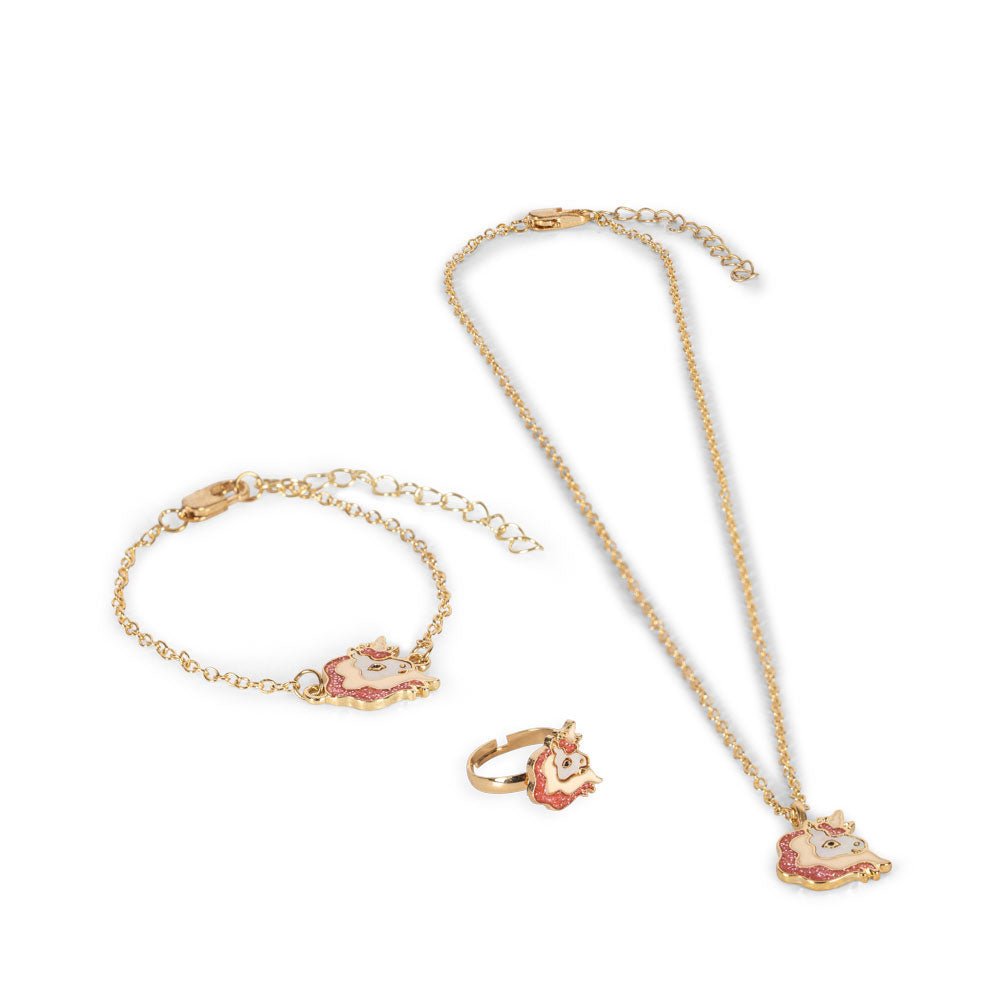 Schmuckset Einhorn 3er Set &quot;Unicorn Jewelry Set&quot; - little something
