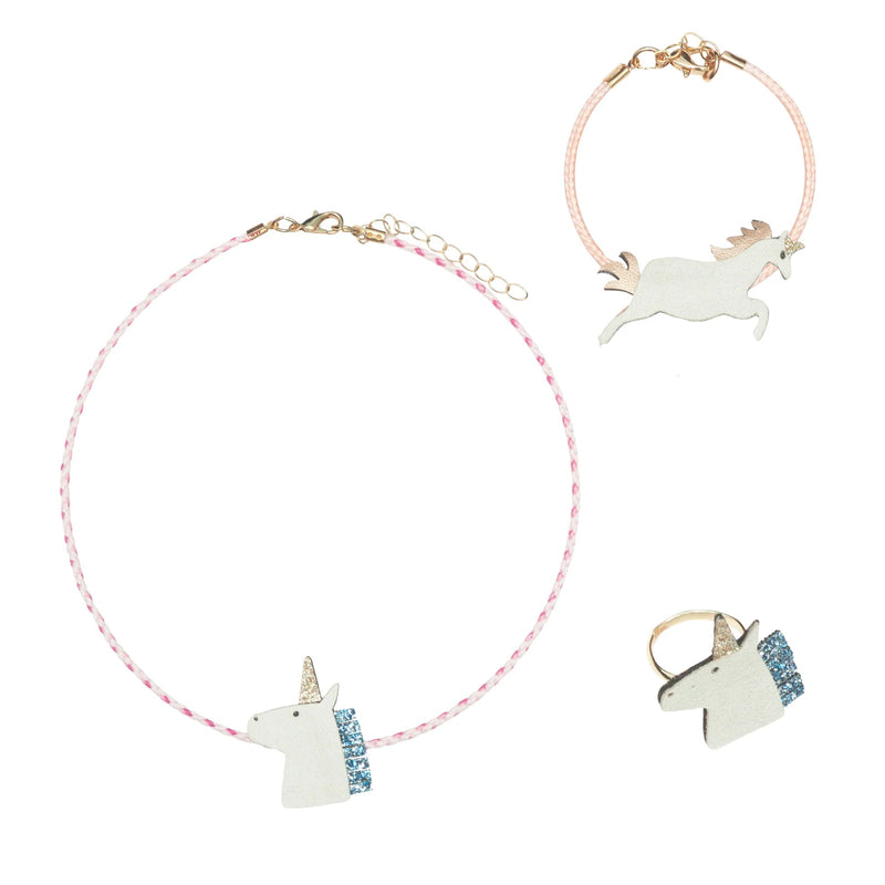 Schmuckset Einhorn "Unicorn jewellery Set" 3er Set - little something