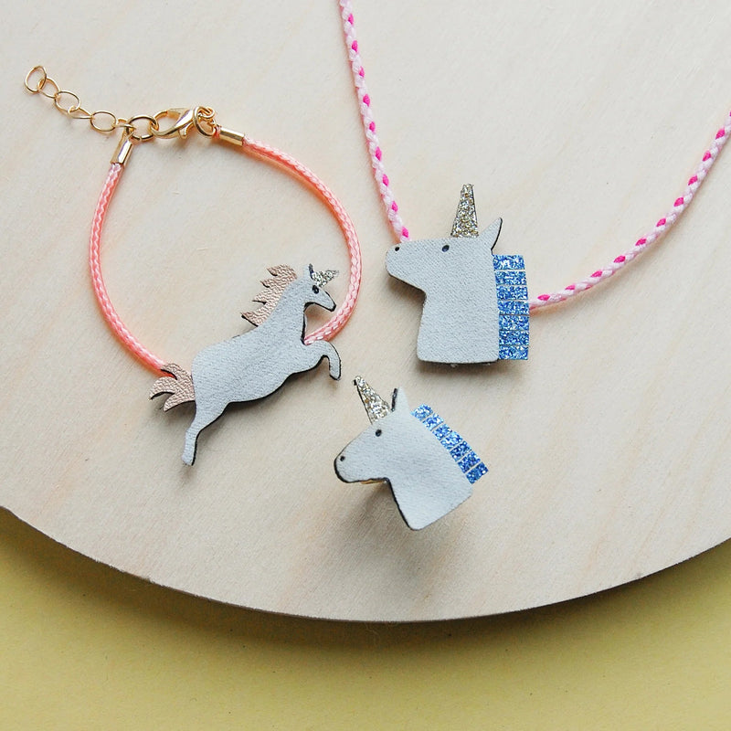 Schmuckset Einhorn "Unicorn jewellery Set" 3er Set - little something