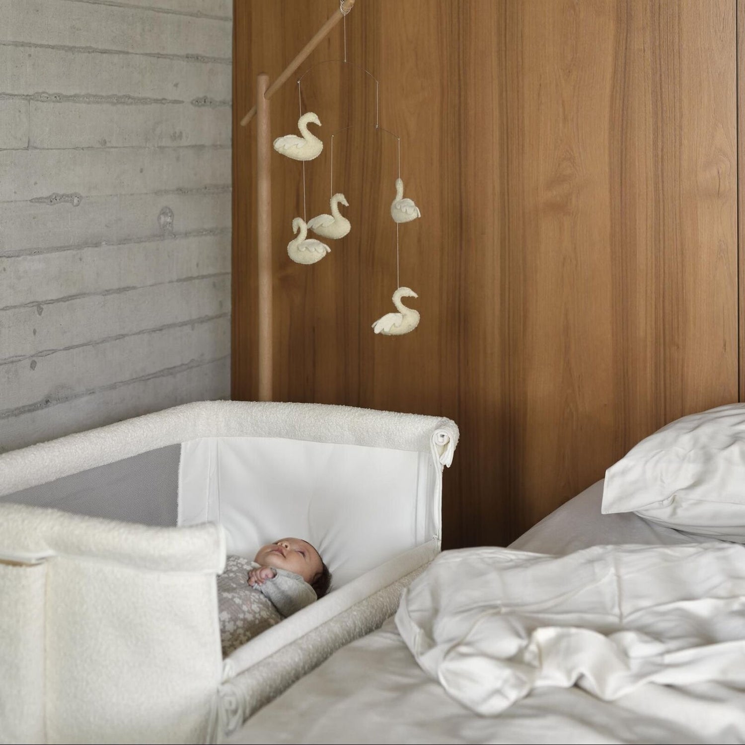 Side-by-Side Beistellbett Cream - little something