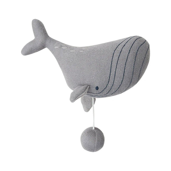 Spieluhr Wal aus Bio Baumwolle - little something