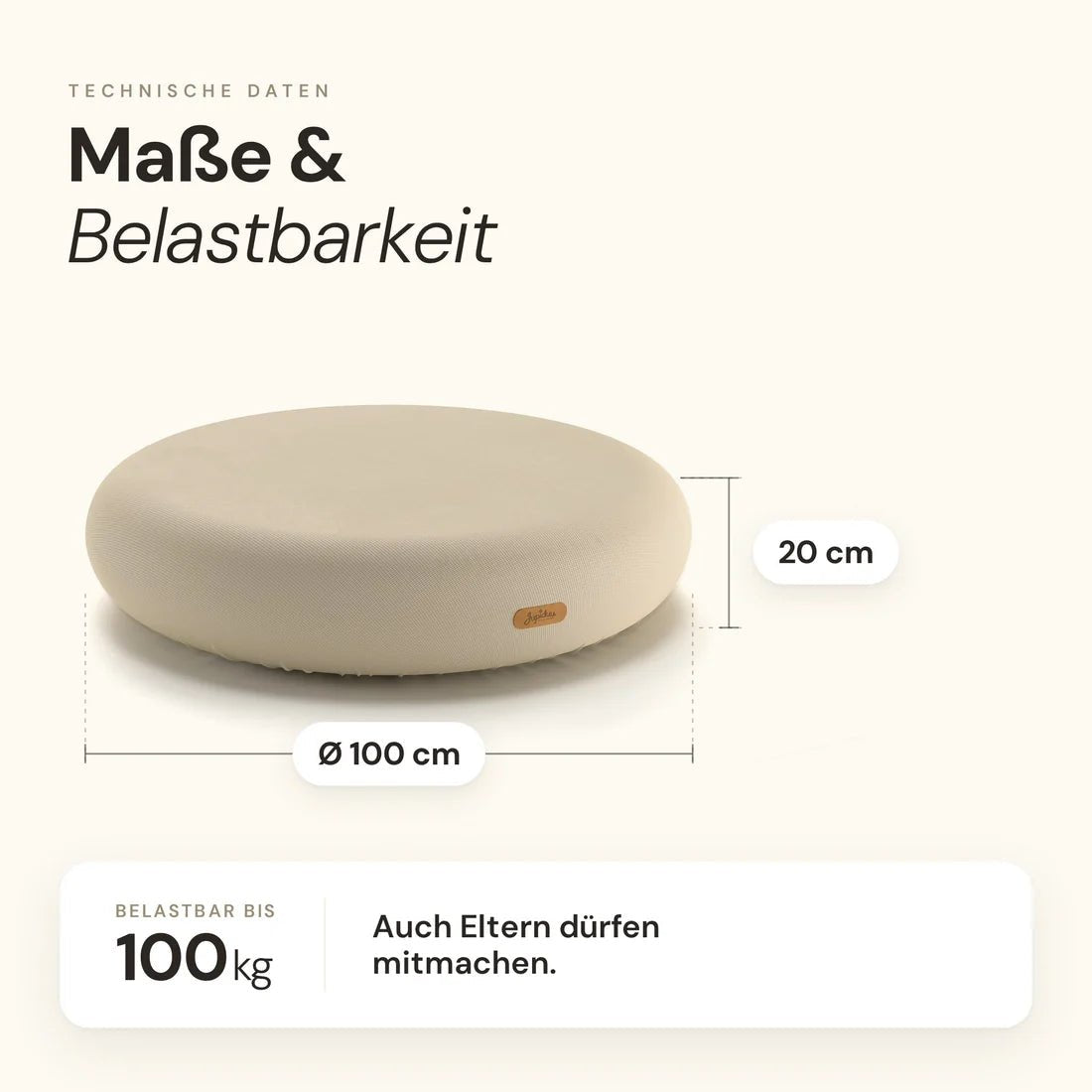 Springkissen Jumpspot beige - Indoor - little something