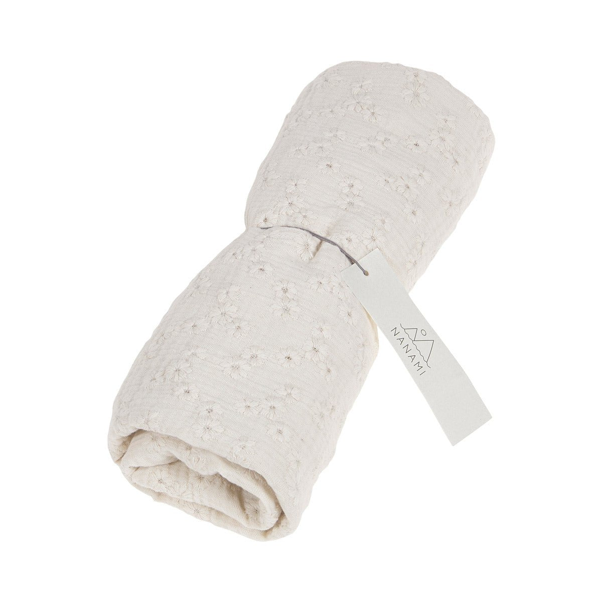 Swaddle Embroidery Naturel - little something