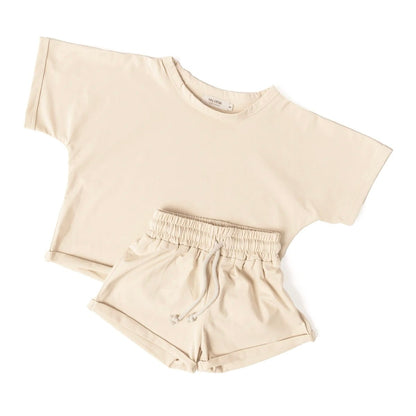 T-Shirt und Short Nude &quot;Summer Set&quot; - little something