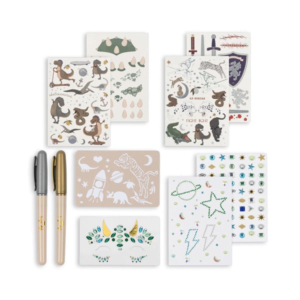 Tattoos, Glitzersteine und Tattoo Pen Set &quot;Stylist Set&quot; - Boy - little something