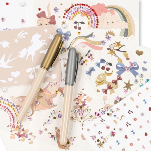 Tattoos, Glitzersteine und Tattoo Pen Set &quot;Stylist Set&quot; - Girl - little something