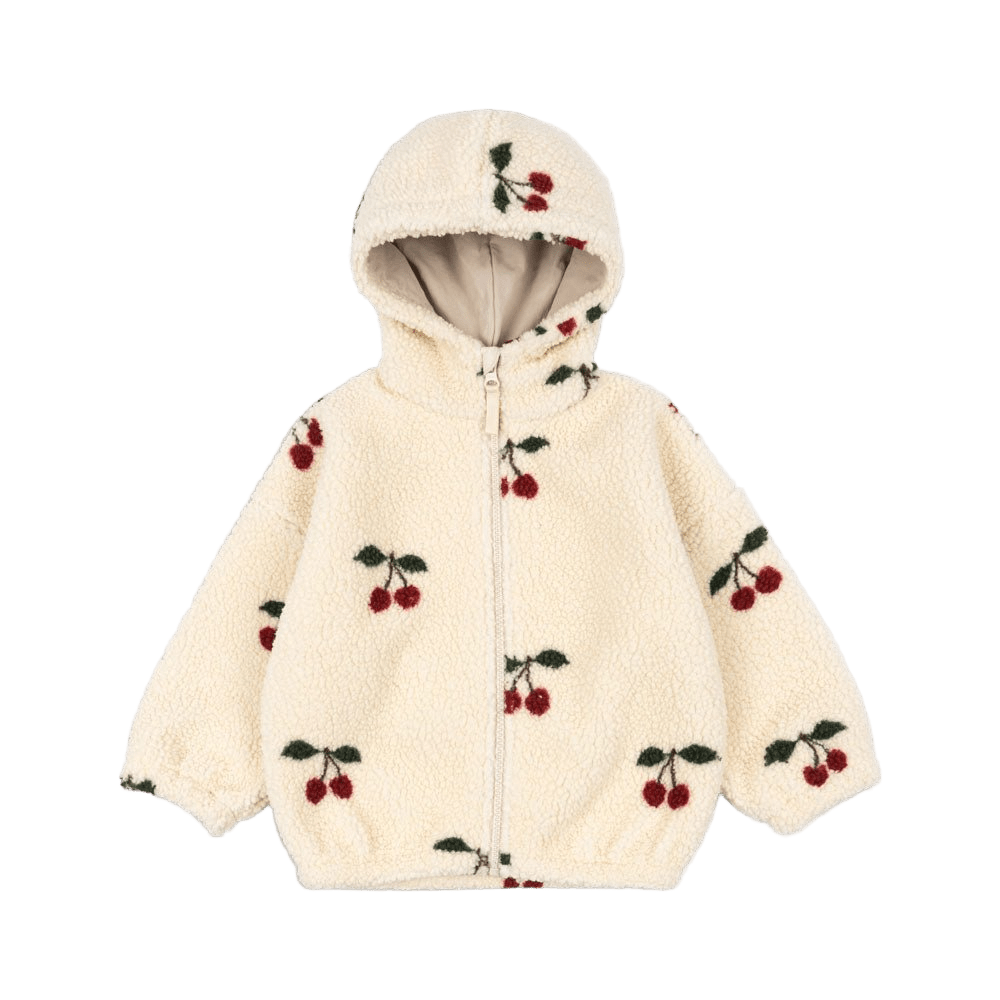 Teddyjacke mit Kapuze &quot;Jody&quot; - Ma Grande Cerise - little something