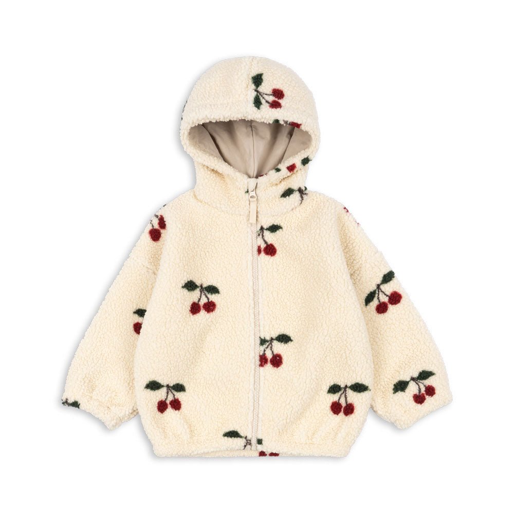 Teddyjacke mit Kapuze &quot;Jody&quot; - Ma Grande Cerise - little something