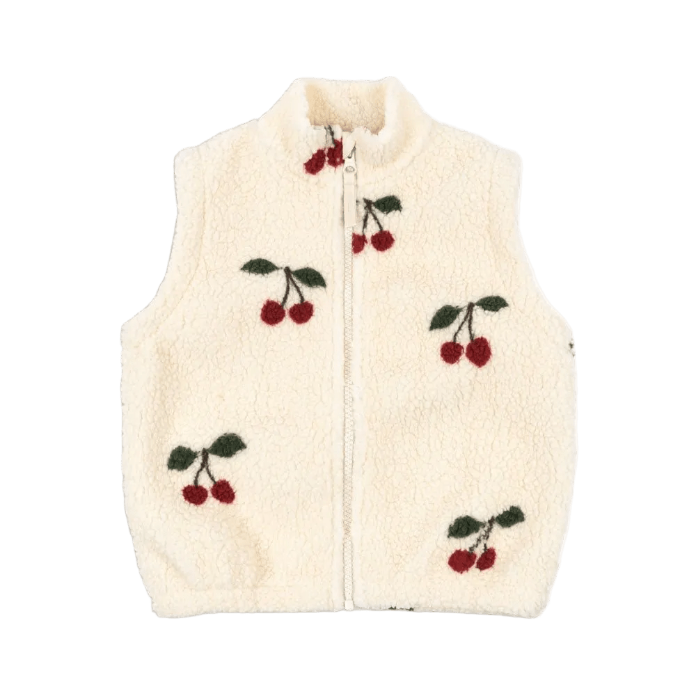 Teddyweste "Jody" - Ma Grande Cerise - little something