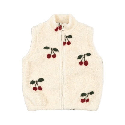 Teddyweste "Jody" - Ma Grande Cerise - little something