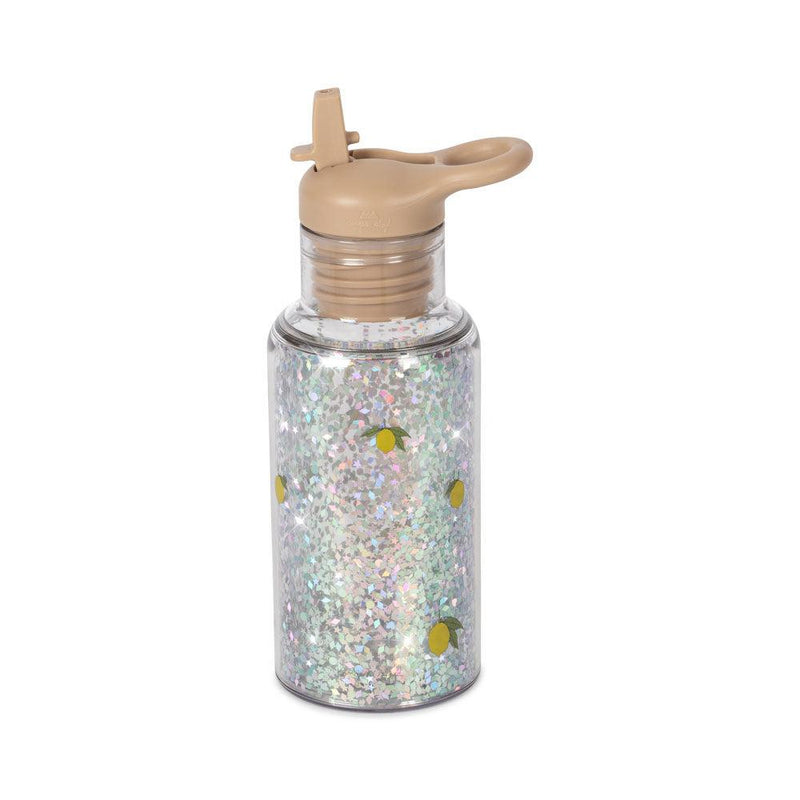 Trinkflasche Glitzer "Glitter Bottle" 330ml - Lemon - little something