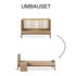 Umbauset "Junior Kit" Ashi - Honey Ash vom Kinderbett 140x70cm zum Juniorbett 170x70cm inkl. Nachttisch - little something