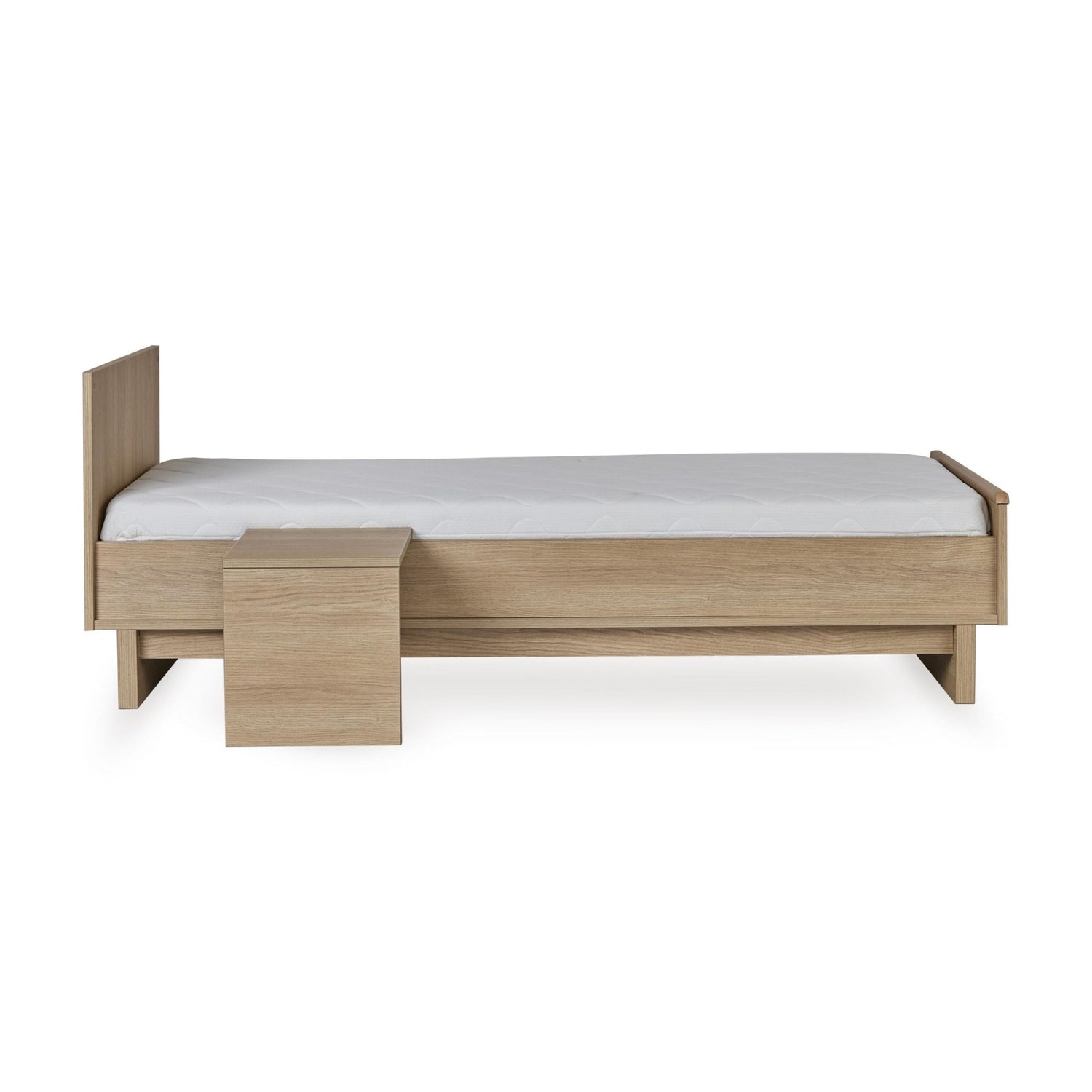 Umbauset "Junior Kit" Kyo - Honey Ash vom Babybett 120x70 oder 140x70cm zum Juniorbett 170x70cm inkl. Nachttisch - little something