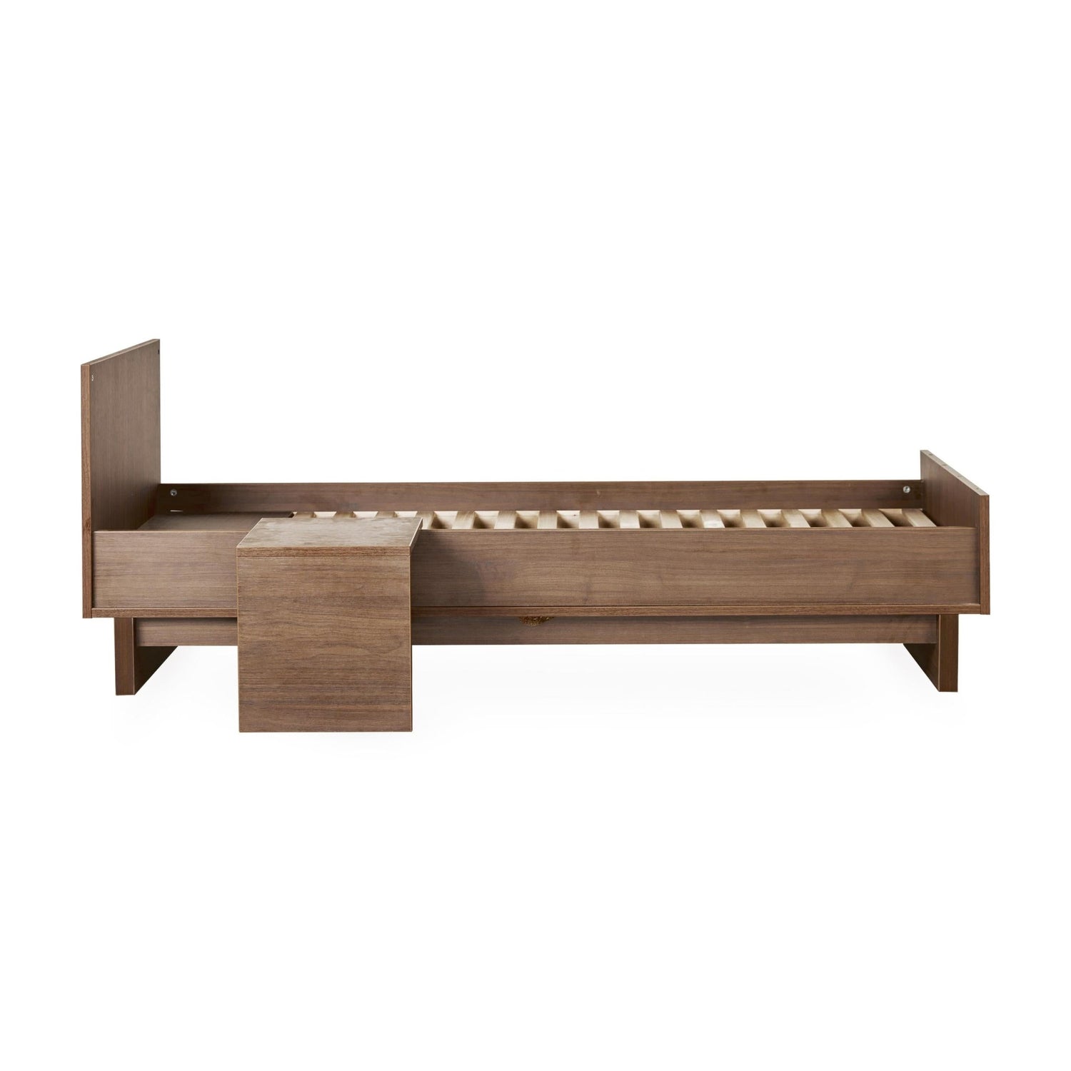 Umbauset "Junior Kit" Kyo - Walnut vom Babybett 120x70 oder 140x70cm zum Juniorbett 170x70cm inkl. Nachttisch - little something