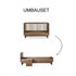 Umbauset "Junior Kit" Kyo - Walnut vom Babybett 120x70 oder 140x70cm zum Juniorbett 170x70cm inkl. Nachttisch - little something