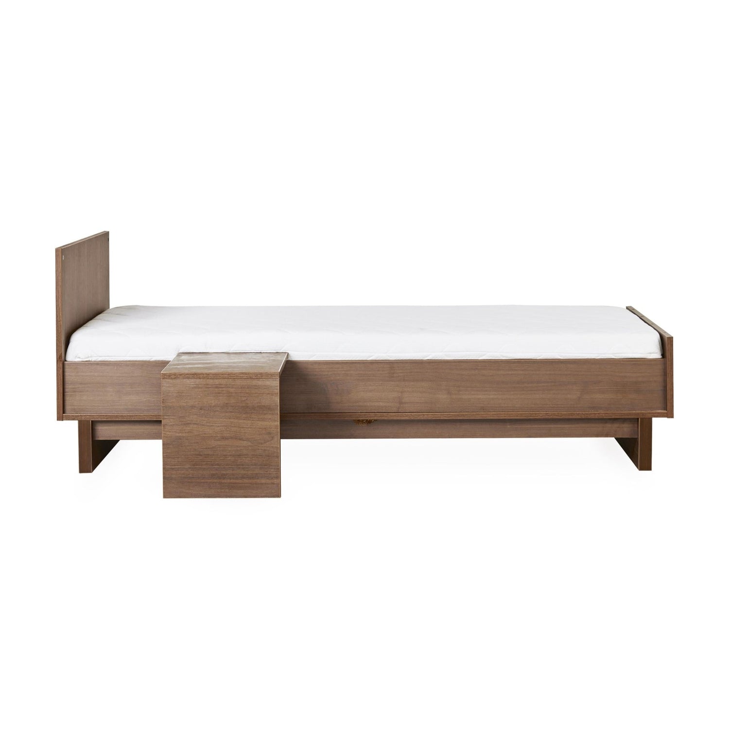Umbauset "Junior Kit" Kyo - Walnut vom Babybett 120x70 oder 140x70cm zum Juniorbett 170x70cm inkl. Nachttisch - little something