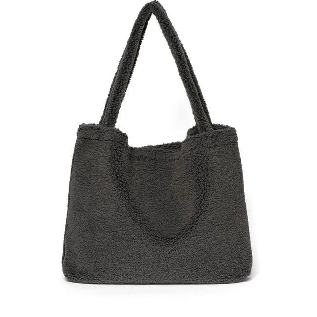 Umhängetasche &quot;Mom - Bag&quot; Teddy dark grey - little something