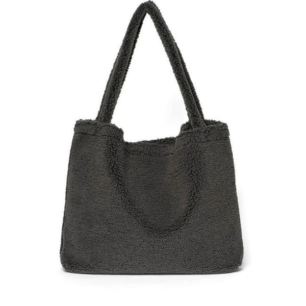 Umhängetasche "Mom - Bag" Teddy dark grey - little something