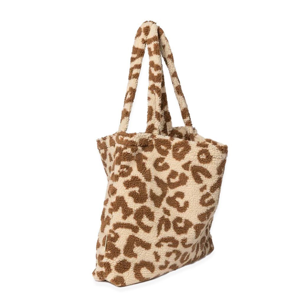 Umhängetasche &quot;Mom - Bag&quot; Teddy Leopard ecru - little something