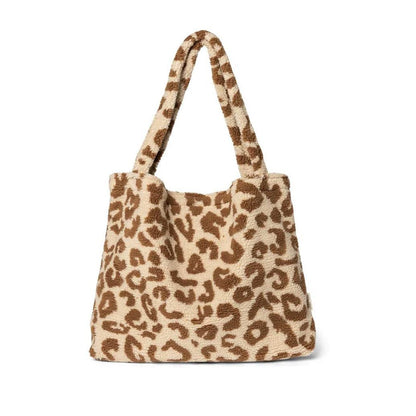 Umhängetasche &quot;Mom - Bag&quot; Teddy Leopard ecru - little something