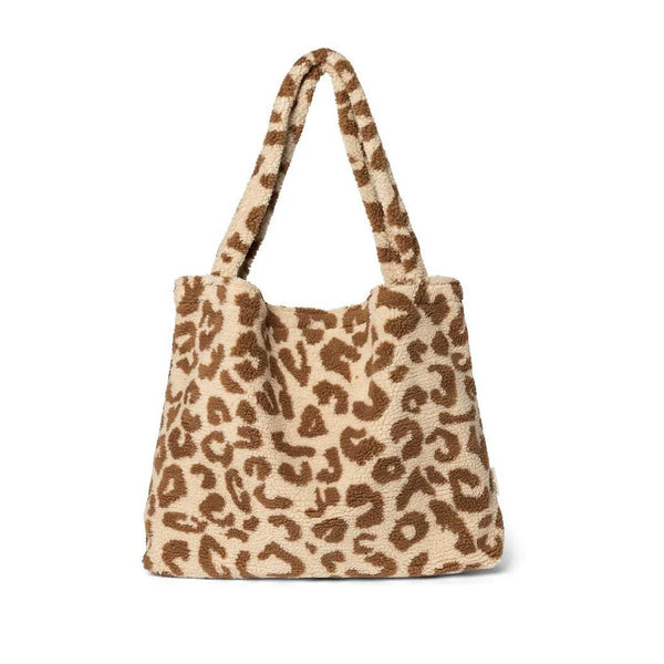 Umhängetasche "Mom - Bag" Teddy Leopard ecru - little something