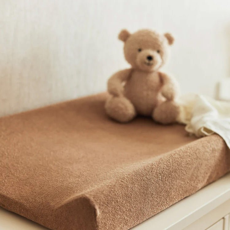 Wickelauflagenbezug Frottee 50x70 cm - Biscuit - little something
