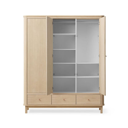Wood Kleiderschrank, 3 - türig - Eiche - little something