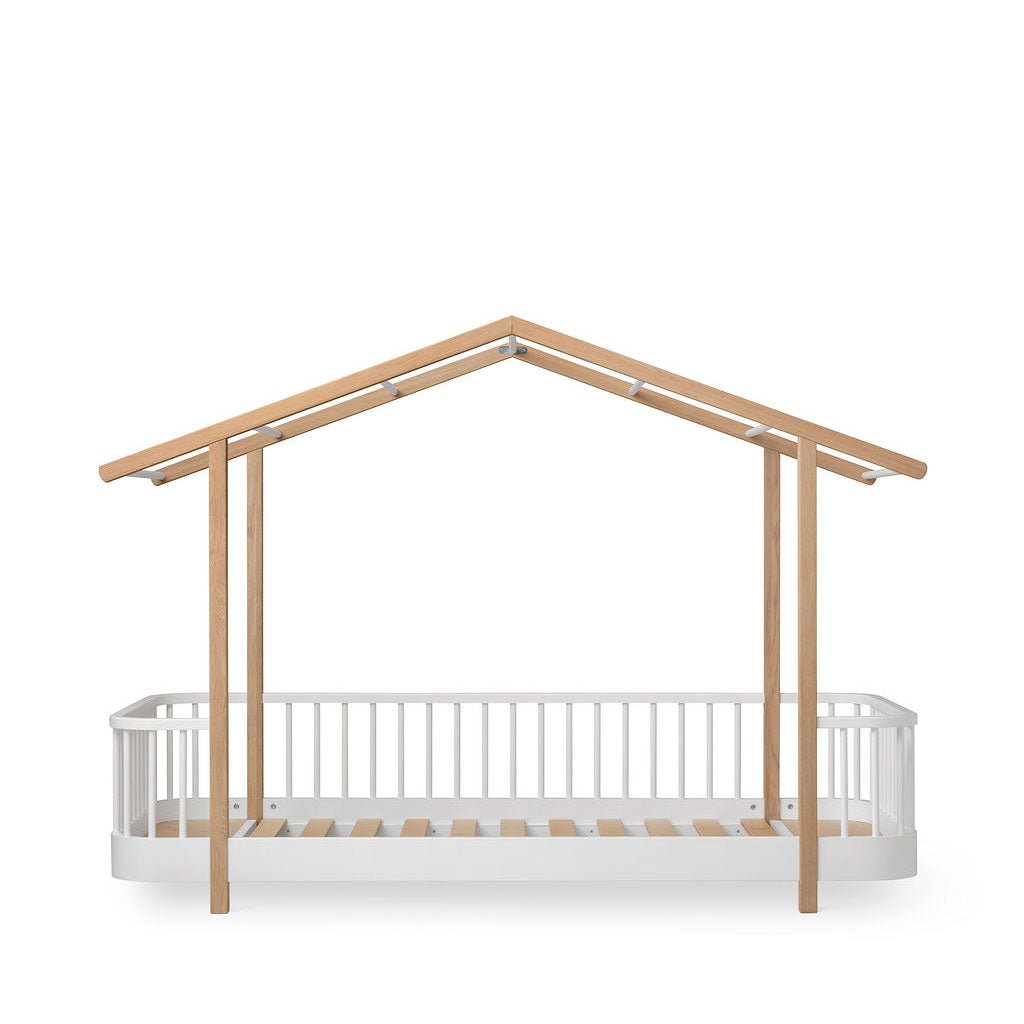Wood Original Hausbett 90x200 cm - Weiß/Eiche - little something